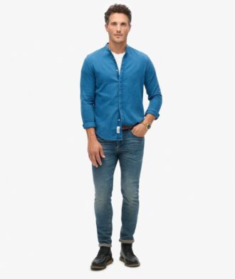 The Merchant Store – Camicia Henley Indigo