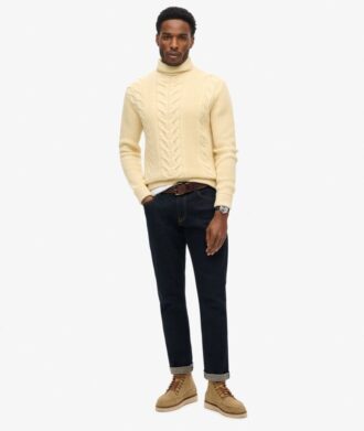 The Merchant Store – Maglione a collo alto con trecce