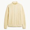 The Merchant Store – Maglione a collo alto con trecce