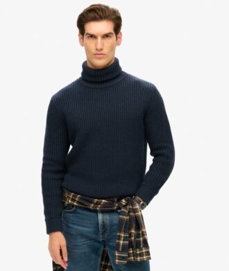 The Merchant Store – Maglione a collo alto testurizzato
