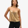 Top a canotta con paillettes Top a canotta con paillettes