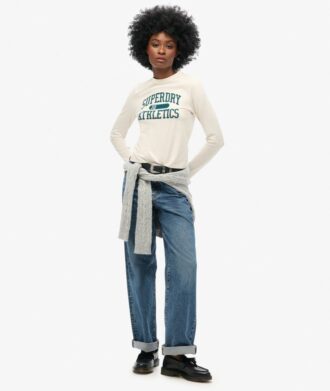 Top a maniche lunghe slim Athletic Essentials Ringer