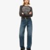 Top a maniche lunghe slim fit a costine Athletic Essentials