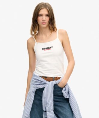 Top a spalline aderente con logo Sportswear