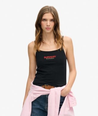 Top a spalline aderente con logo Sportswear