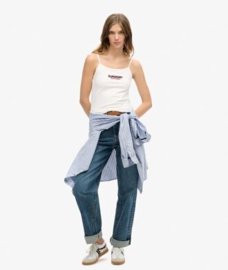 Top a spalline aderente con logo Sportswear