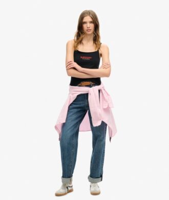 Top a spalline aderente con logo Sportswear