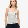 Top a spalline con bottoni Athletic Essentials