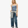 Top a spalline con bottoni Athletic Essentials