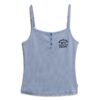 Top a spalline con bottoni Athletic Essentials