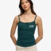 Top a spalline con bottoni ricamati Athletic Essentials
