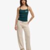 Top a spalline con bottoni ricamati Athletic Essentials