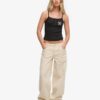 Top a spalline con bottoni ricamati Athletic Essentials
