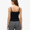 Top a spalline con bottoni ricamati Athletic Essentials