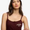 Top a spalline con bottoni ricamati Athletic Essentials