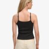 Top a spalline con bottoni ricamati Athletic Essentials
