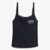 Top a spalline con bottoni ricamati Athletic Essentials
