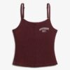 Top a spalline con bottoni ricamati Athletic Essentials