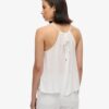 Top a spalline con inserto in pizzo Vintage