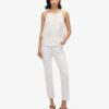 Top a spalline con inserto in pizzo Vintage