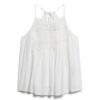 Top a spalline con inserto in pizzo Vintage