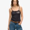 Top a spalline con stampa e bottoni Athletic Essentials