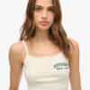 Top a spalline con stampa e bottoni Athletic Essentials