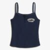 Top a spalline con stampa e bottoni Athletic Essentials