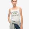 Top a spalline con stampa grafica Athletic Essentials