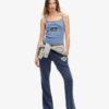 Top a spalline con stampa grafica Athletic Essentials