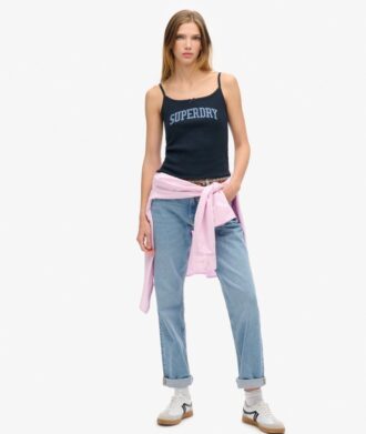 Top a spalline con stampa grafica Athletic Essentials