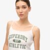 Top a spalline con stampa grafica Athletic Essentials