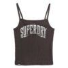 Top a spalline con stampa Retro Rocker
