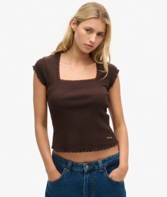 Top Athletic Essentials con scollo quadrato