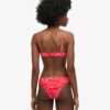 Top bikini a balconcino stampato