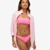 Top bikini a fascia con logo Top bikini a fascia con logo
