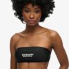 Top bikini a fascia con logo Top bikini a fascia con logo
