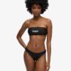 Top bikini a fascia con logo Top bikini a fascia con logo