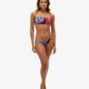 Top bikini a fascia tropicale