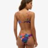 Top bikini a fascia tropicale