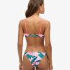 Top bikini a fascia tropicale