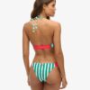 Top bikini a triangolo a righe