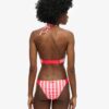 Top bikini a triangolo a righe