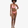 Top bikini a triangolo a righe