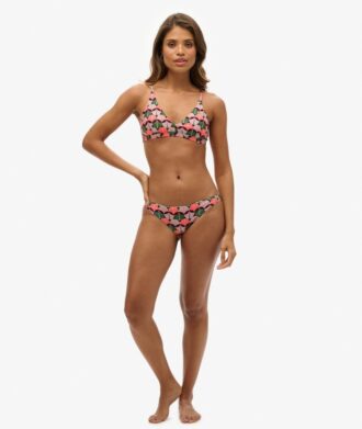 Top bikini a triangolo con incrocio sulla schiena