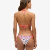 Top bikini a triangolo con lacci