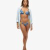 Top bikini a triangolo con lacci