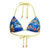 Top bikini a triangolo con lacci