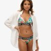 Top bikini a triangolo con logo Top bikini a triangolo con logo