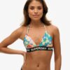 Top bikini a triangolo con logo Top bikini a triangolo con logo